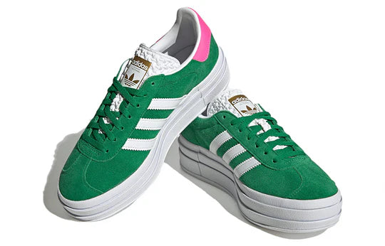 adidas originals Gazelle Bold 'Green Lucid Pink'
