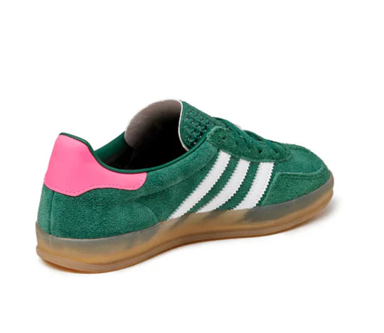 adidas Gazelle Indoor Shoes 'Collegiate Green Pink'