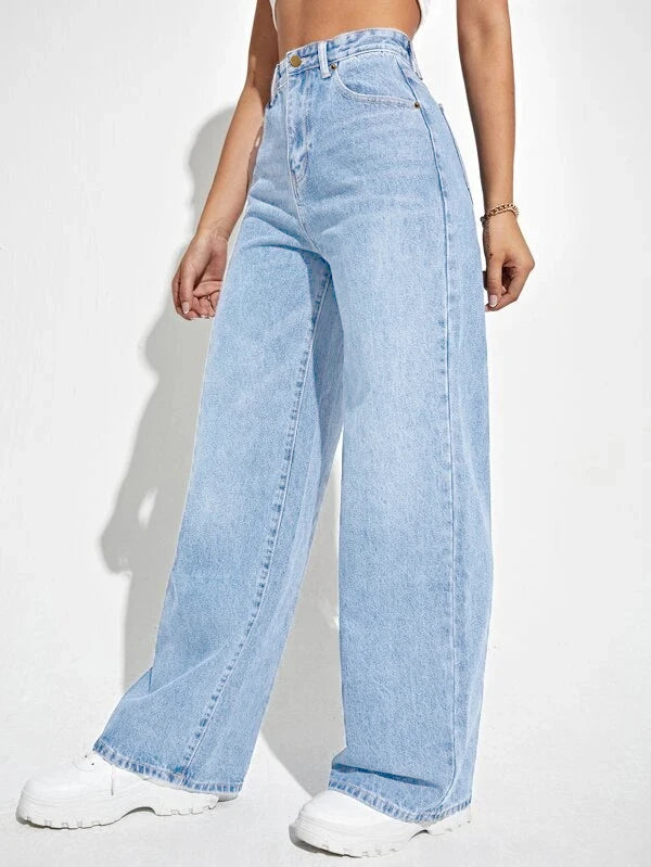 Kareem wide-leg Denim
