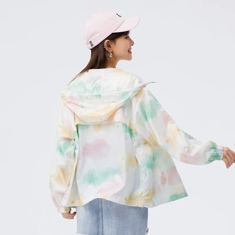 Armeli Hooded Mesh Sunscreen Jacket Loose Fit