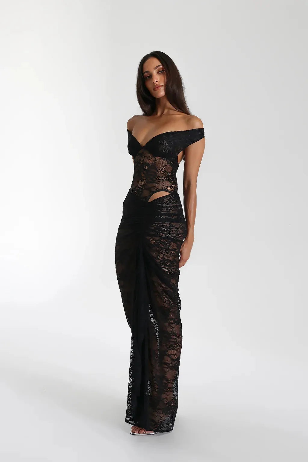 Ty Lace Deep V Sleeveless Dress