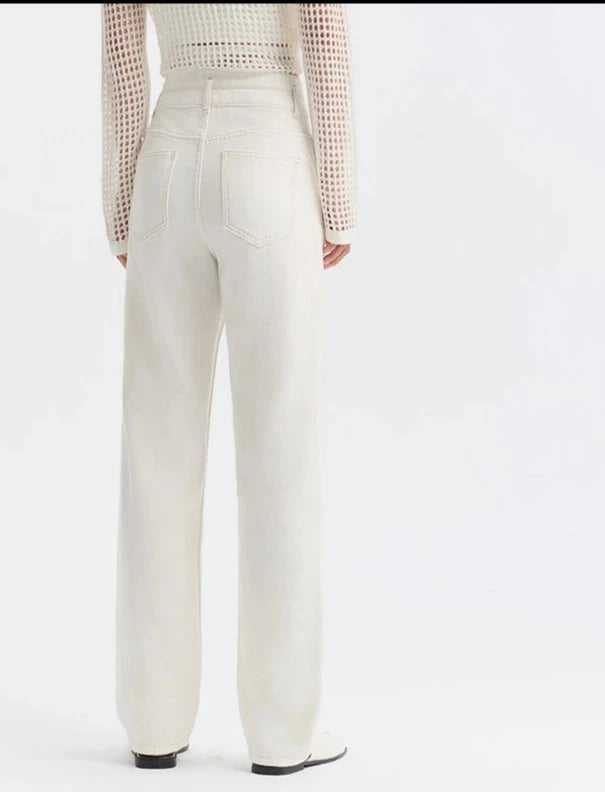 Retro Straight High Waist Denim