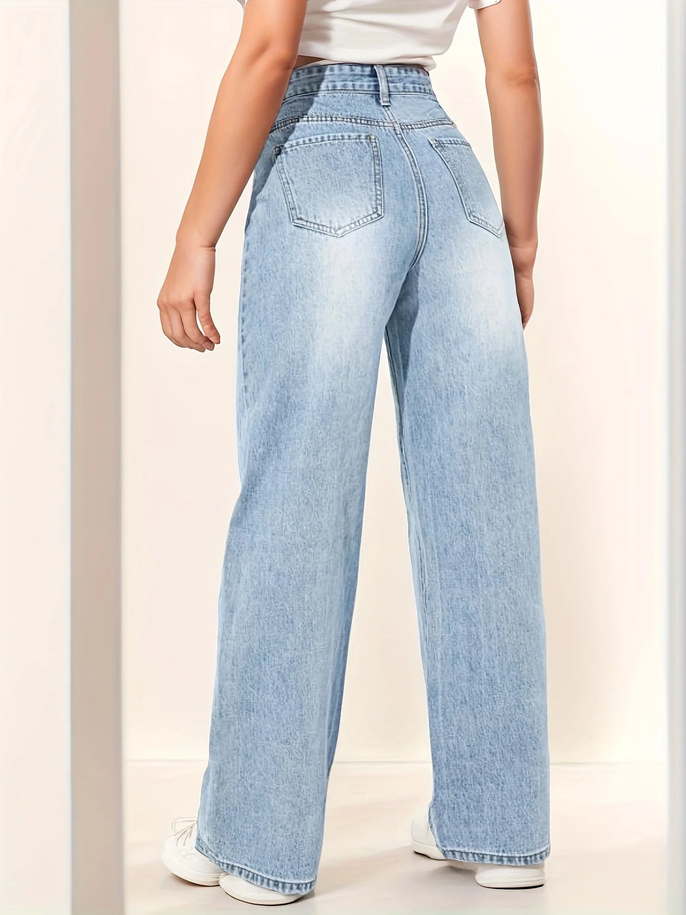 Denim BC High-waisted pants