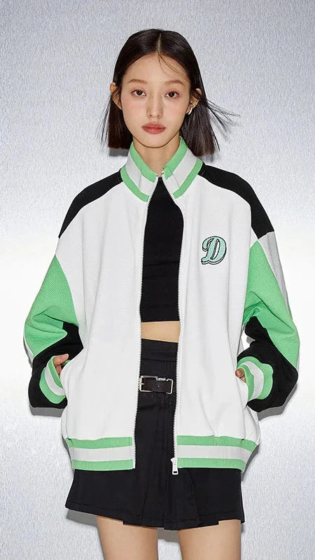 Katt Waffle Oversize Color-Block Jacket