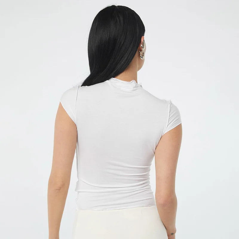 Alyssa Frilly Fitted Tee
