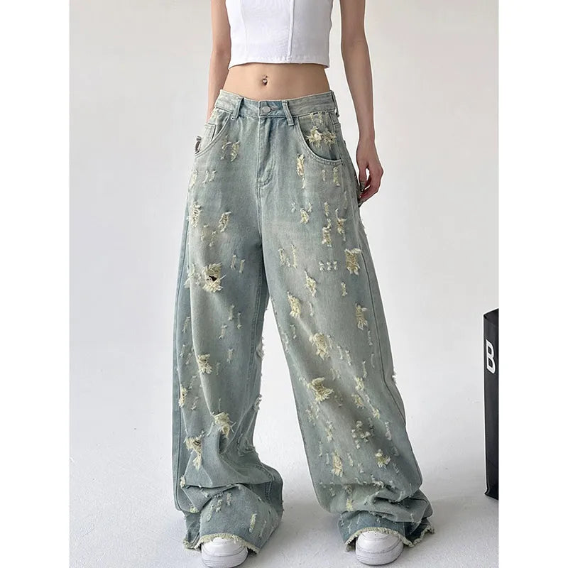 LO Ripped Jeans High Waist Denim