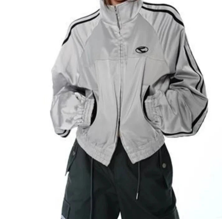 Acubi Vintage Cyber Y2K Jackets Aesthetic Teachwear Zipper Oversized Coats