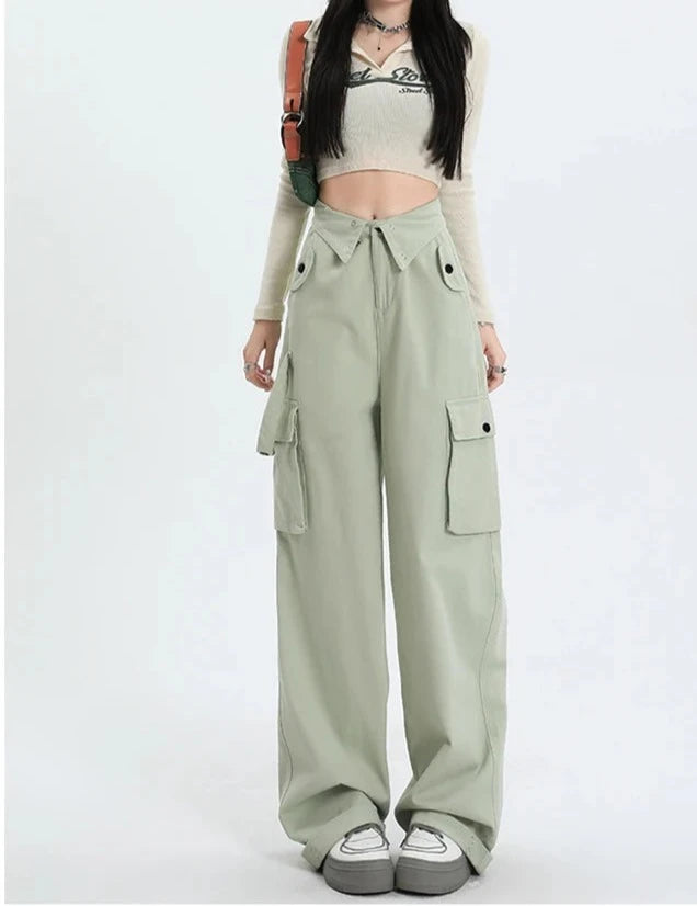 Cargo Vintage High Waist Baggy Pants