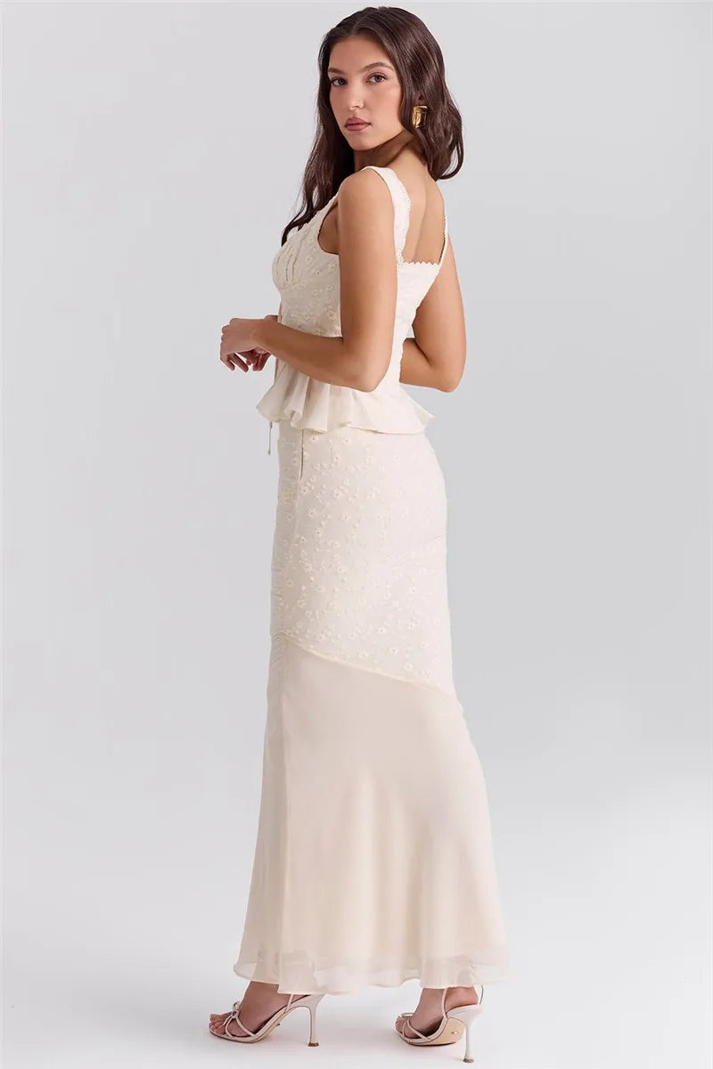 BC Sleeveless Tops And Long Skirt Set