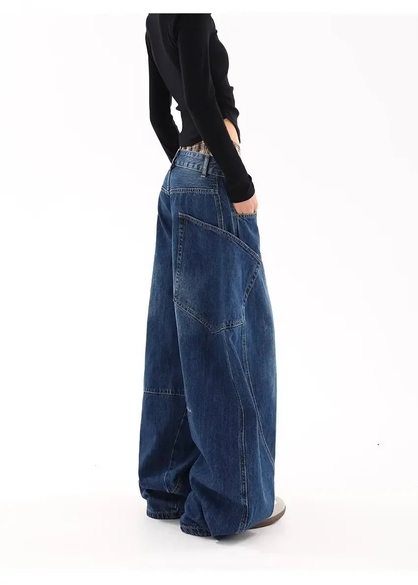 BC Jeans High Street Vintage Loose Fit Straight Leg Bell Bottoms