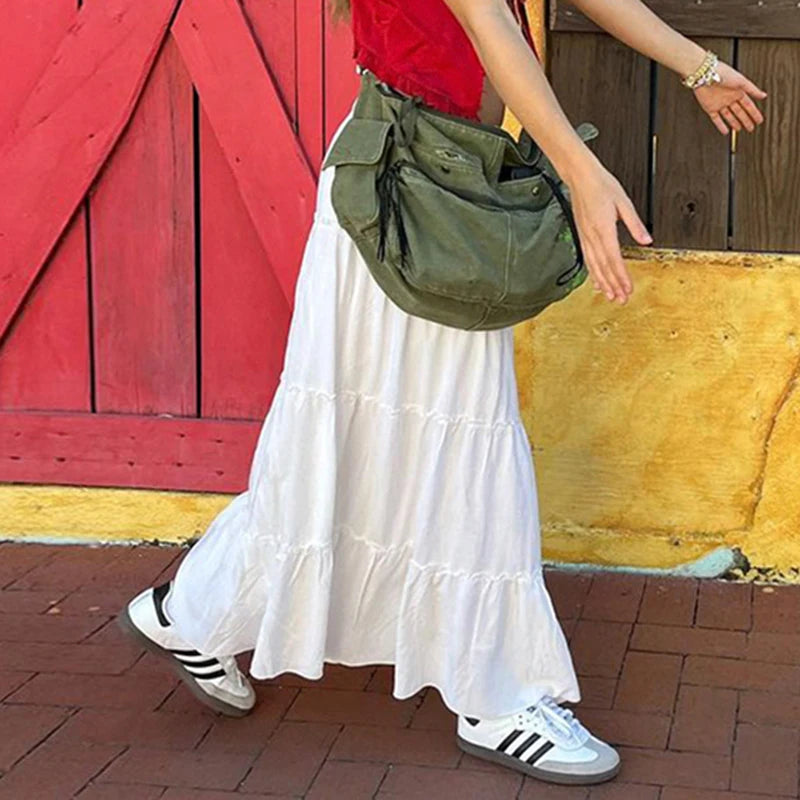 Y2K Straight Light Long Skirt