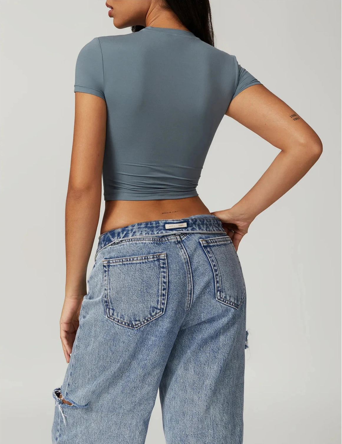Gee Cropped Short Sleeve Top