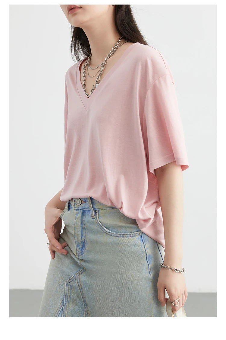 Mimi T-Shirt Loose Casual Tees Short Sleeved