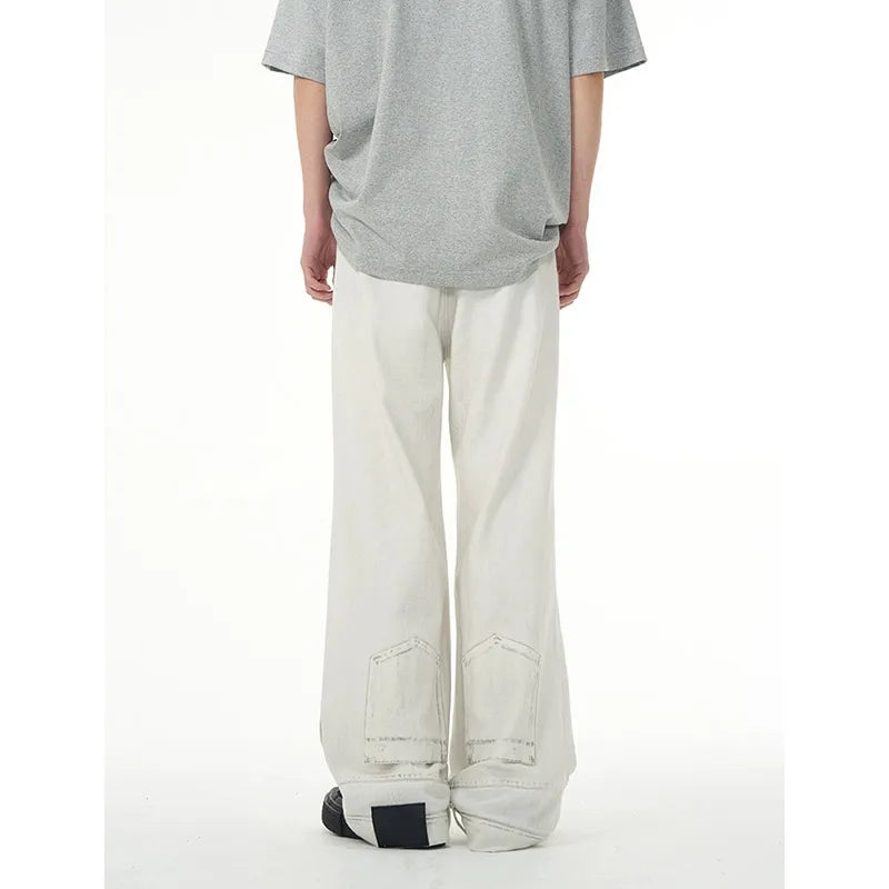 Reverse Washed Inverted High Waist Denim
