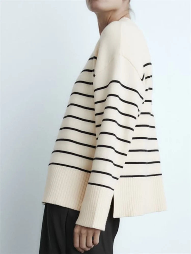 BC Pullover Long Sleeve Knitted Top Loose Knitted