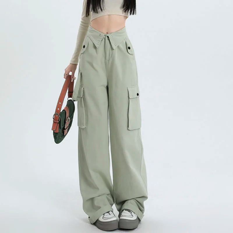 Cargo Vintage High Waist Baggy Pants