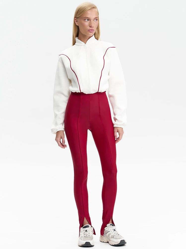Moz Long Sleeve Jumpsuit Rompers Turtleneck