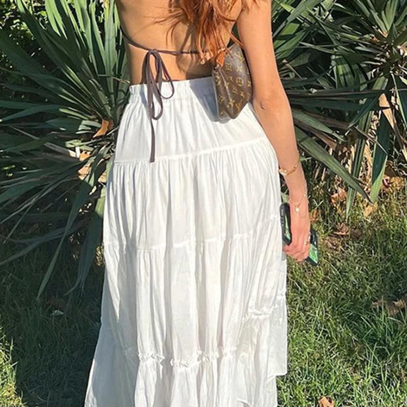 Y2K Straight Light Long Skirt