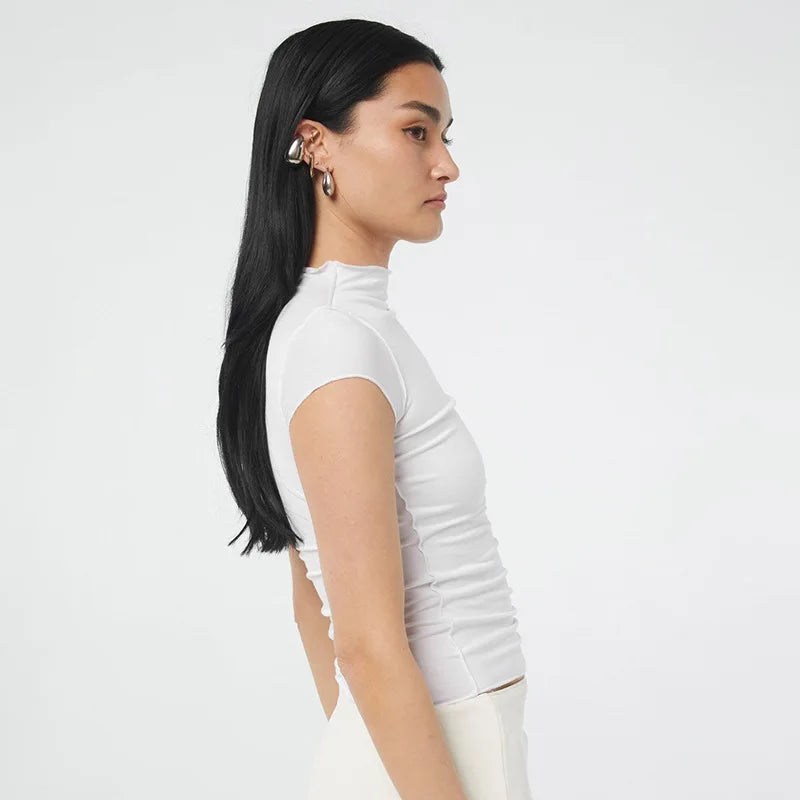 Alyssa Frilly Fitted Tee