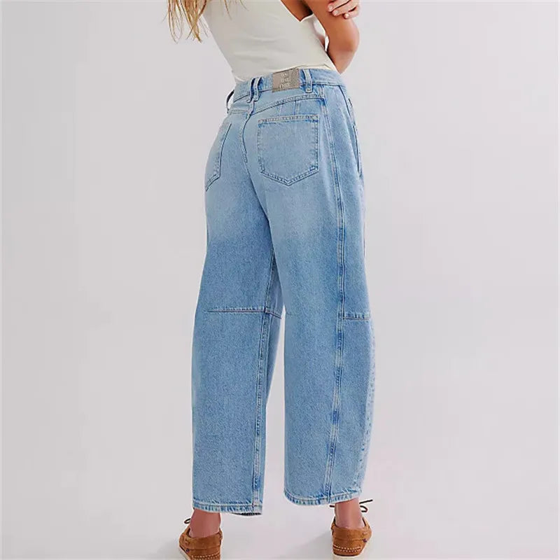 GB Casual Baggy Wide Leg Y2k Boyfriend Denim