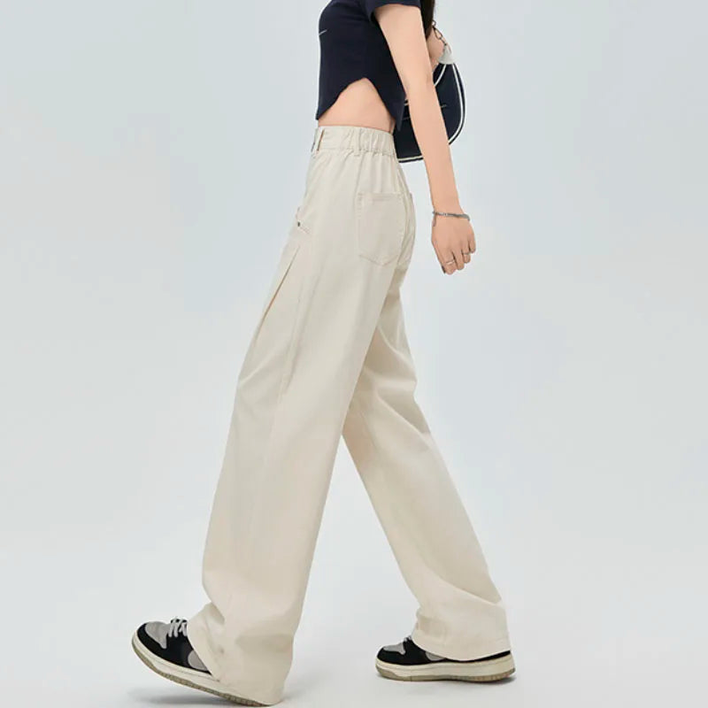 High Waist Loose Pants Wide Leg Baggy Trouser
