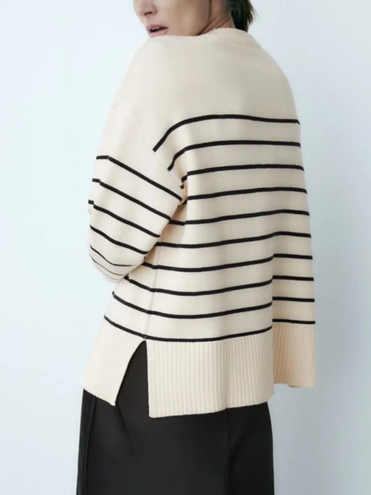 BC Pullover Long Sleeve Knitted Top Loose Knitted