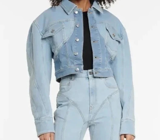 High Society Bomber Denim Jacket