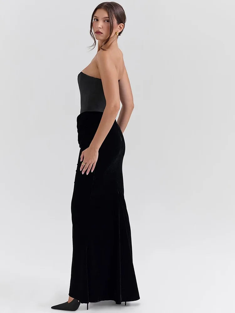 Arti Strapless BC Backless Tight Long Dress