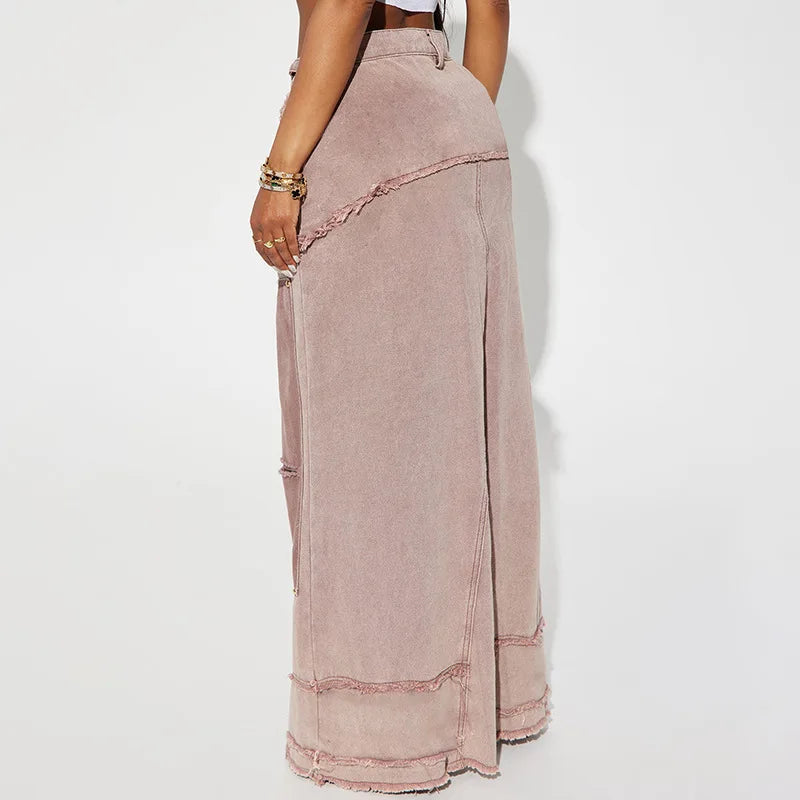 Sania Irregular High Waist Baggy Skirt