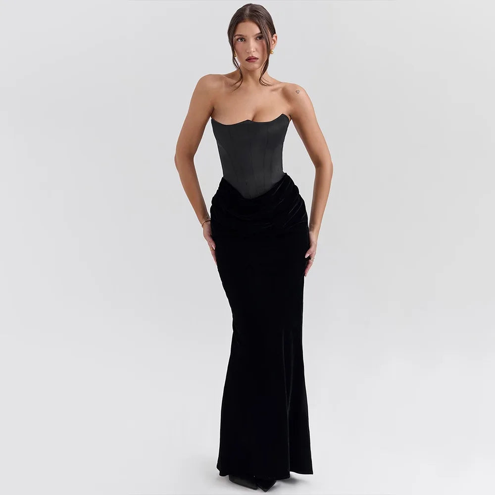 Arti Strapless BC Backless Tight Long Dress