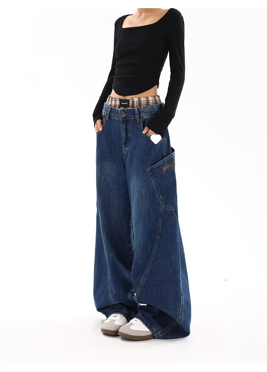BC Jeans High Street Vintage Loose Fit Straight Leg Bell Bottoms