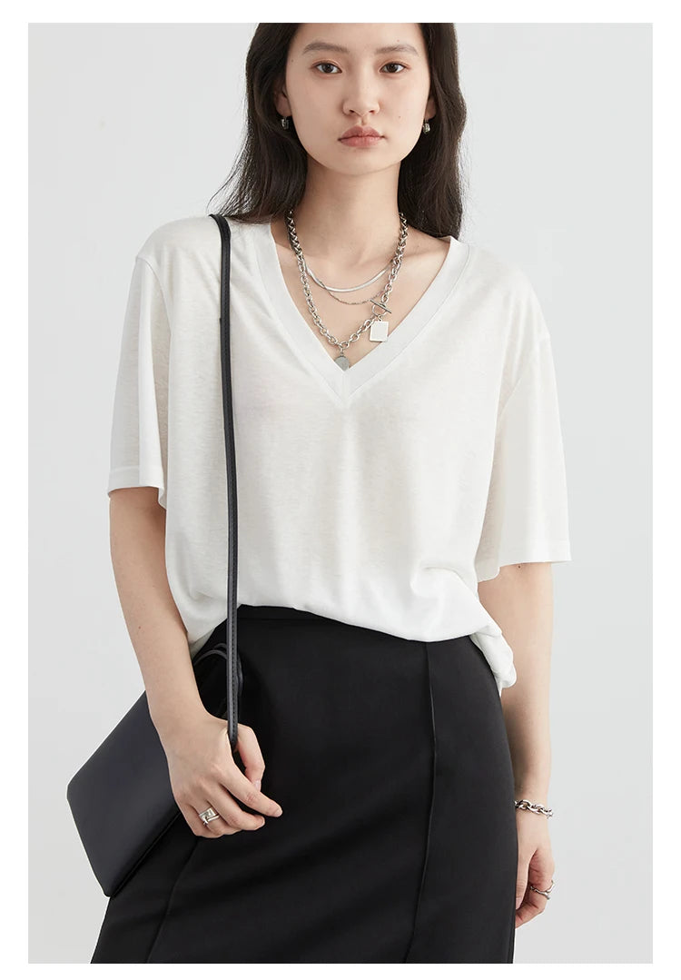Mimi T-Shirt Loose Casual Tees Short Sleeved