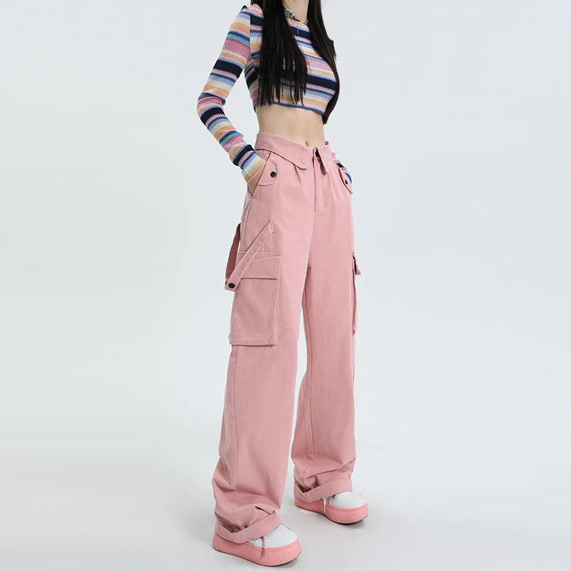 Cargo Vintage High Waist Baggy Pants