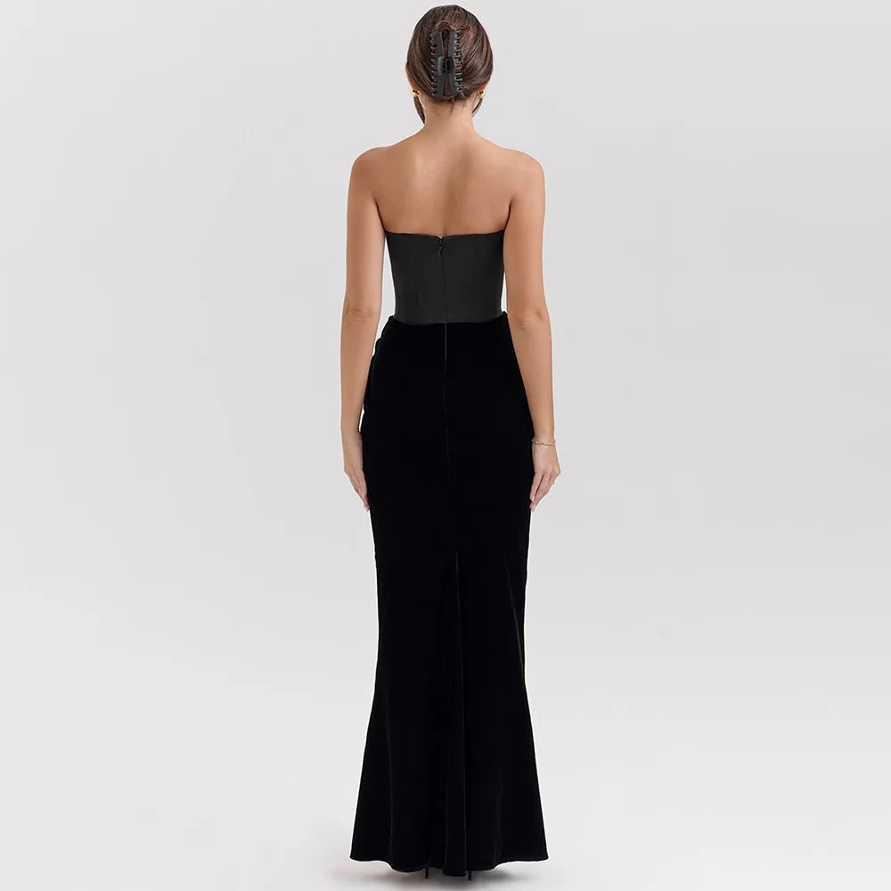 Arti Strapless BC Backless Tight Long Dress