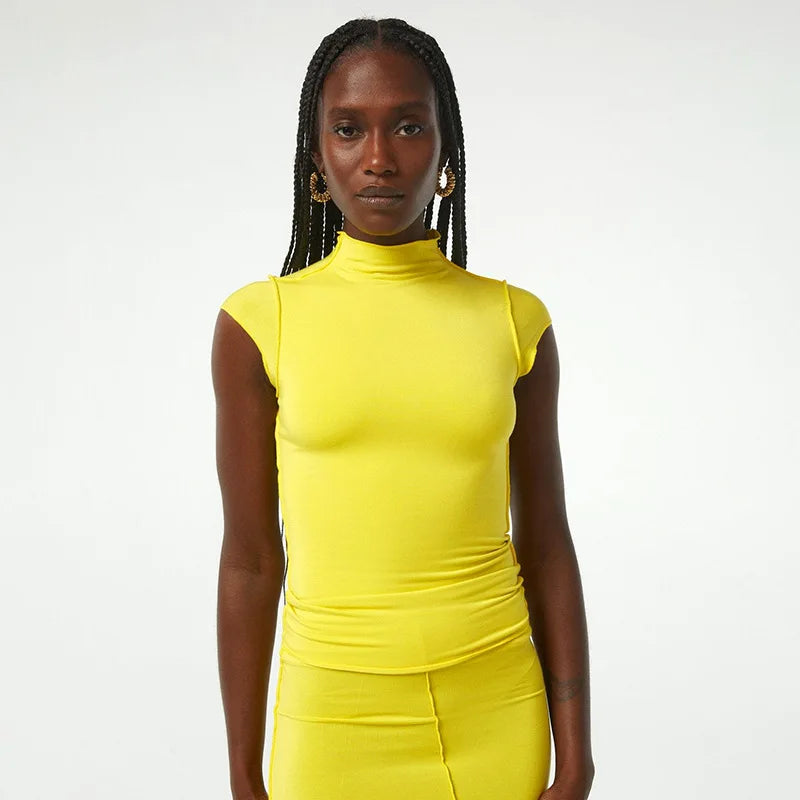 Alyssa Frilly Fitted Tee
