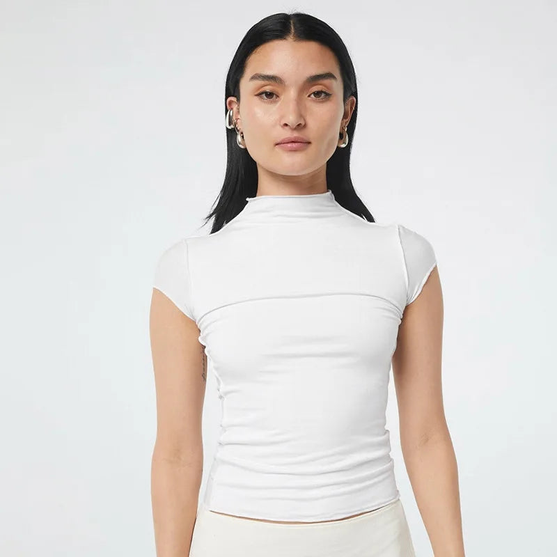 Alyssa Frilly Fitted Tee
