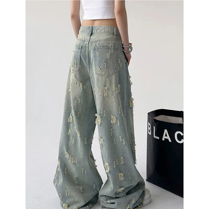 LO Ripped Jeans High Waist Denim