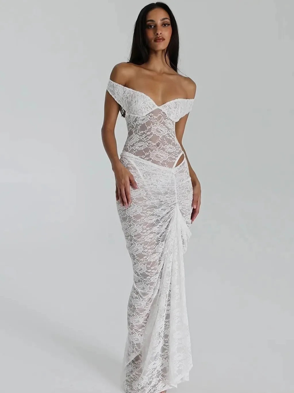 Ty Lace Deep V Sleeveless Dress