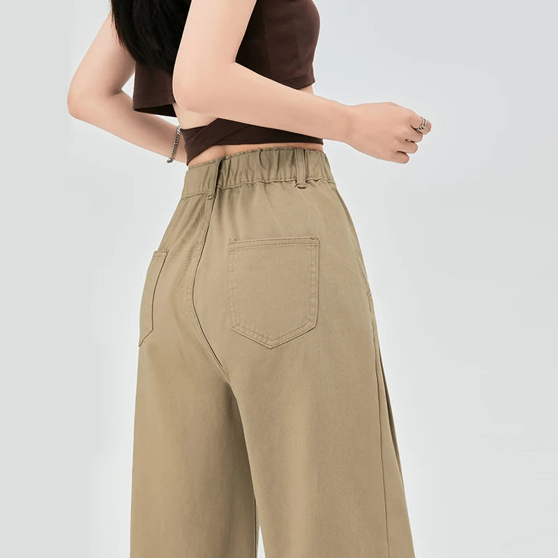 High Waist Loose Pants Wide Leg Baggy Trouser