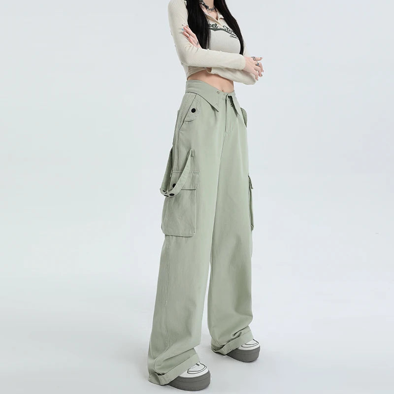 Cargo Vintage High Waist Baggy Pants