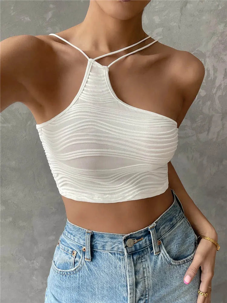 Astasia Asymmetric Neck Top