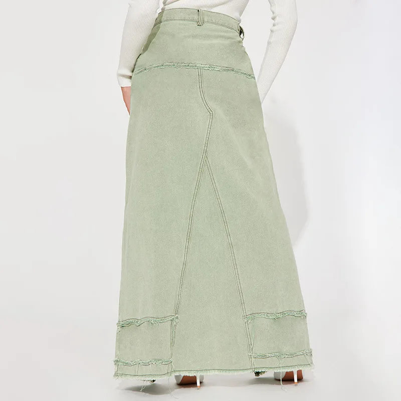 Sania Irregular High Waist Baggy Skirt