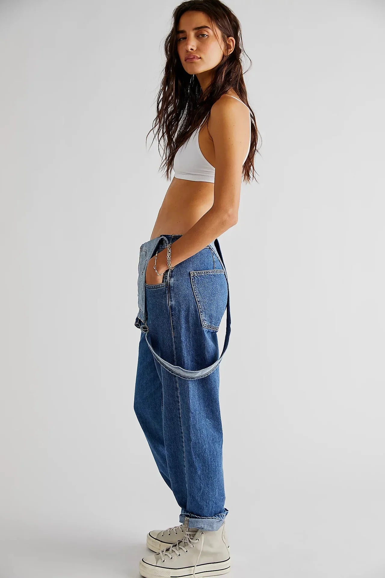 BC Loose-fit Cross-border Strapless Trousers Denim