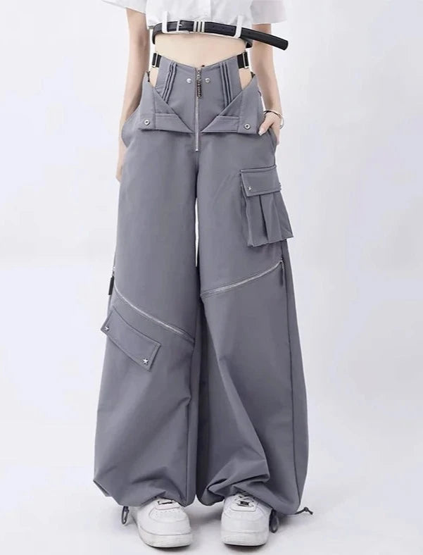 Belle Trouser Pants Original Retro Multi Zip Pocket