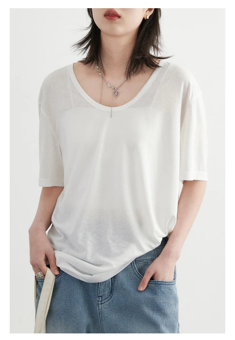 Mimi T-Shirt Loose Casual Tees Short Sleeved