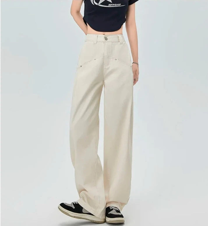 High Waist Loose Pants Wide Leg Baggy Trouser