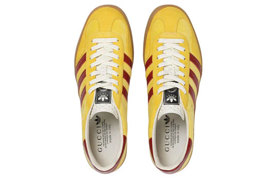 Adidas x Gucci Gazelle 'Yellow Velvet'