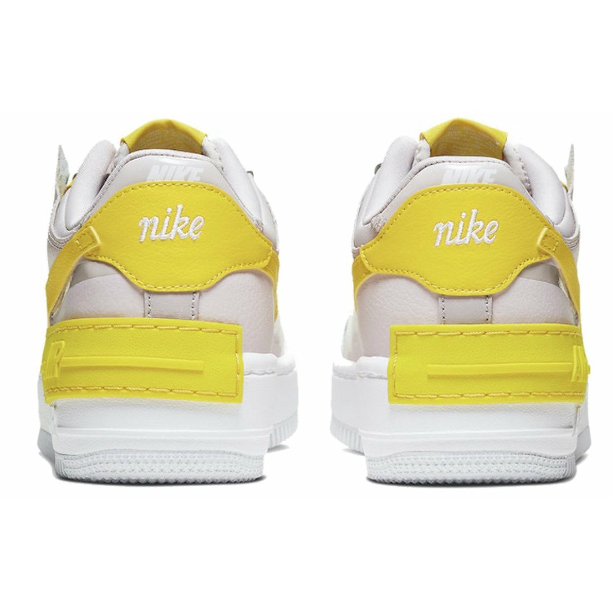 Nike Air Force 1 Shadow 'White Barely Rose Speed Yellow'