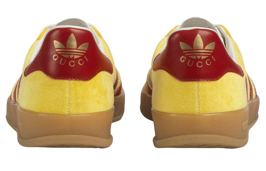 Adidas x Gucci Gazelle 'Yellow Velvet'