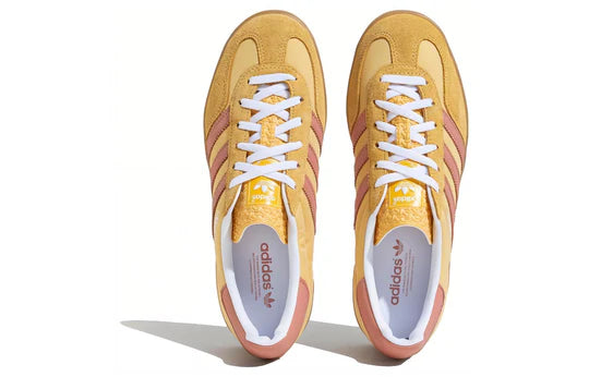 adidas originals Gazelle Indoor 'Yellow Pink'